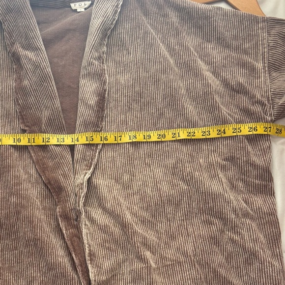 POL Oversized Open Raw Hem Corduroy Blazer Size Large - Picture 10 of 13